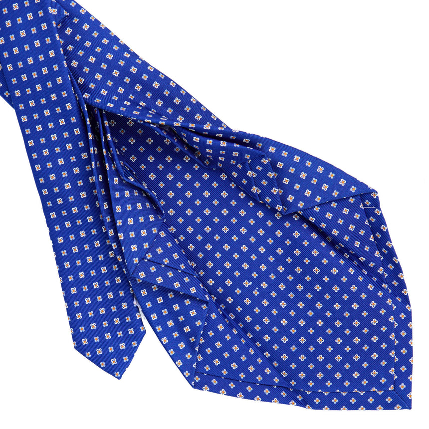 BLUETTE 9 FOLD SARTORIAL PRINTED SILK TIE