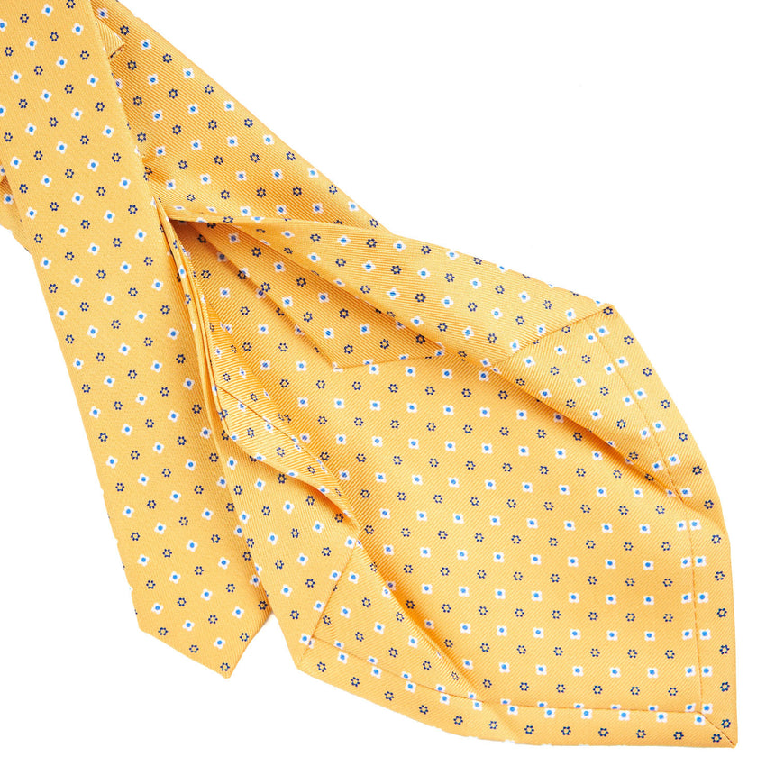 YELLOW 5 FOLD SARTORIAL SILK TIE