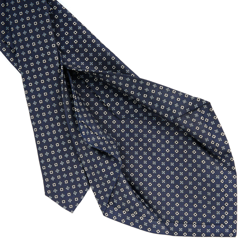DARK BLUE 5 FOLD SARTORIAL SILK TIE