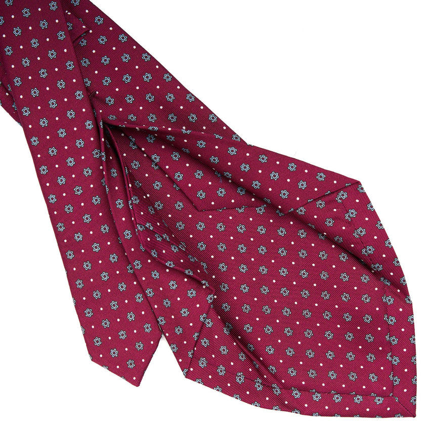 FUCSIA 5 FOLD SARTORIAL SILK TIE