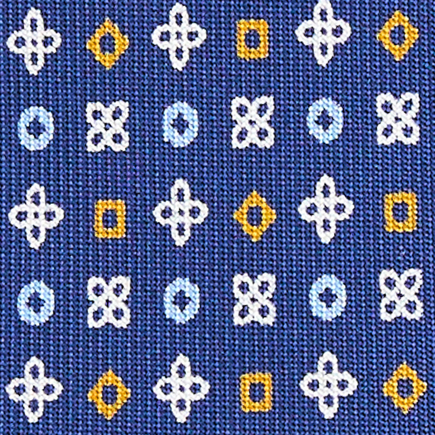 BLUE 5 FOLD SARTORIAL SILK TIE