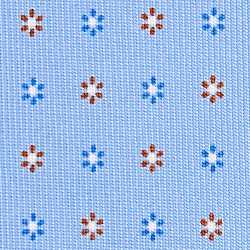 light_blue_5_fold_sartorial_silk_tie_small_flower_pattern_fabric_pattern_detail