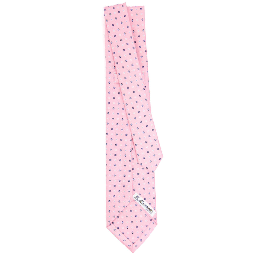 pink_5_fold_sartorial_silk_tie_small_flower_pattern_full_back_view