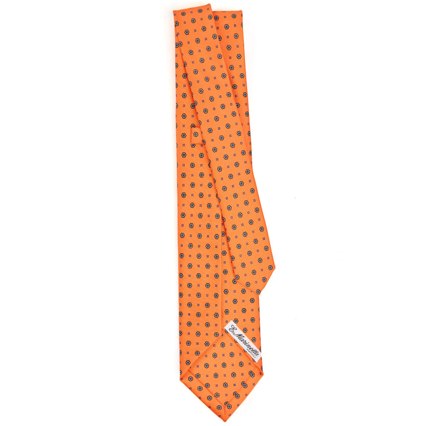 ORANGE 5 FOLD SARTORIAL SILK TIE