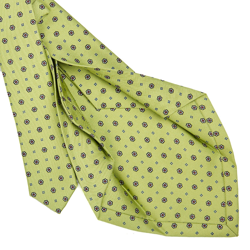 LIGHT GREEN 5 FOLD SARTORIAL SILK TIE