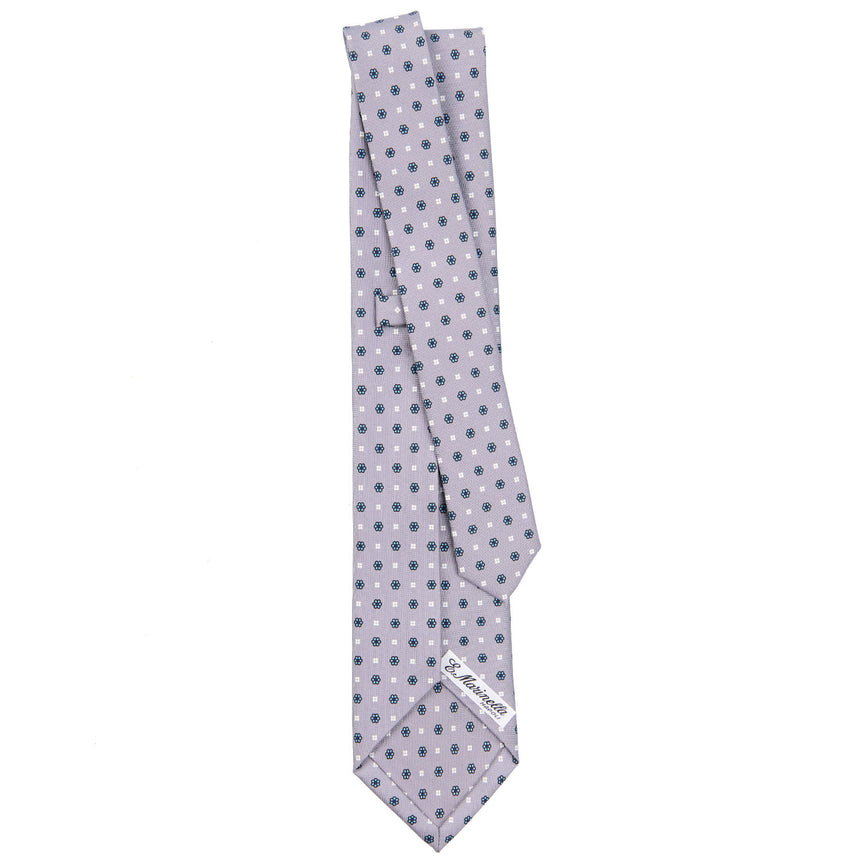 LIGHT GREY 5 FOLD SARTORIAL SILK TIE