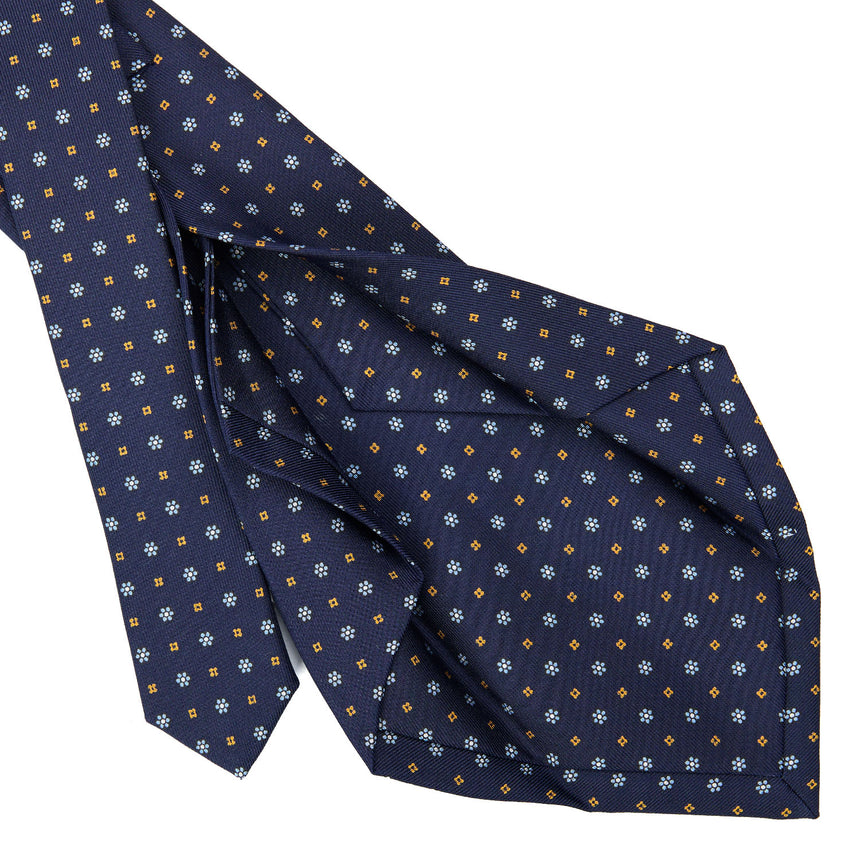 DARK BLUE 5 FOLD SARTORIAL SILK TIE