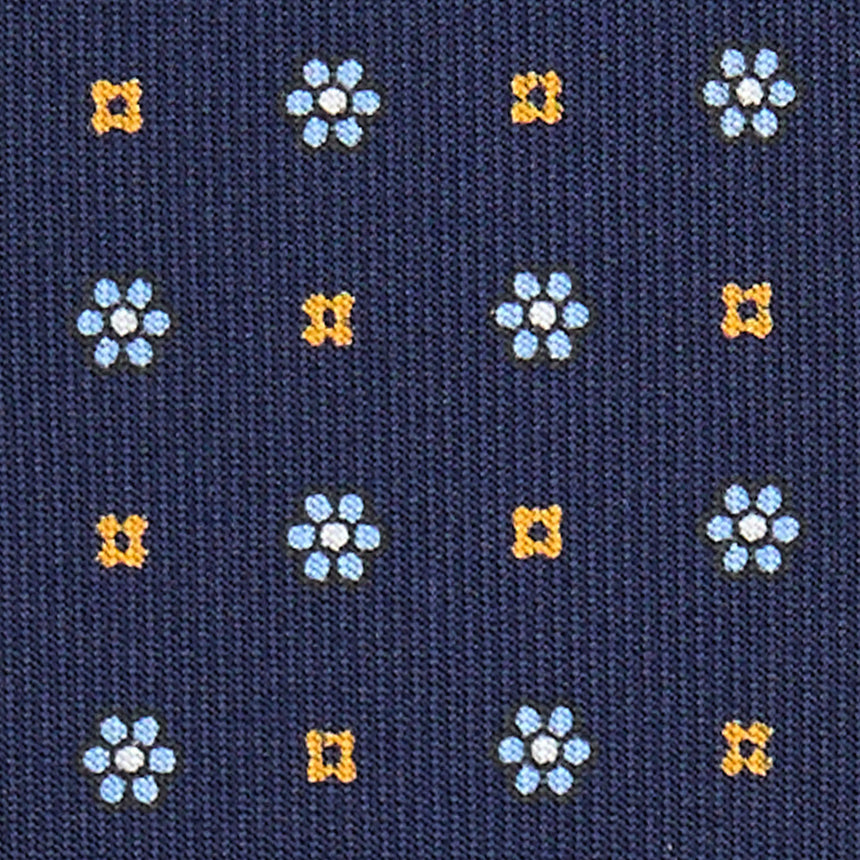 DARK BLUE 5 FOLD SARTORIAL SILK TIE