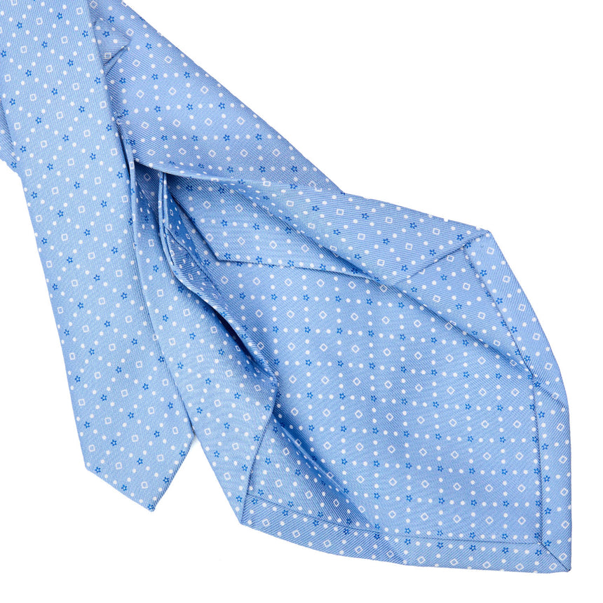 LIGHT BLUE 5 FOLD SARTORIAL SILK TIE