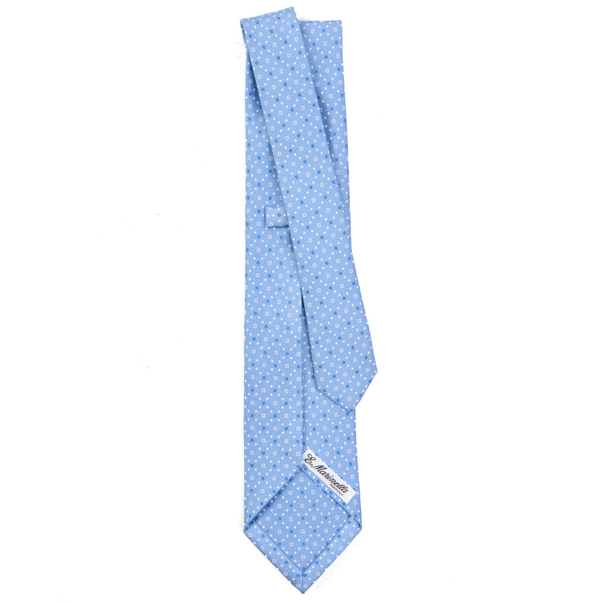 LIGHT BLUE 5 FOLD SARTORIAL SILK TIE
