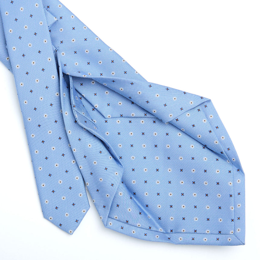 LIGHT BLUE 5 FOLD SARTORIAL SILK TIE
