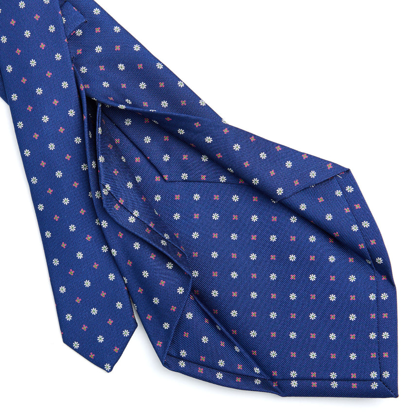CRAVATTA SARTORIALE 5 PIEGHE IN SETA BLUETTE