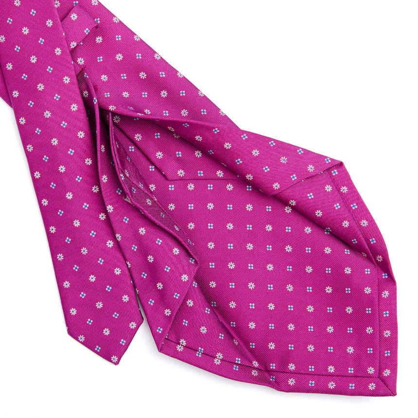FUCHSIA 5 FOLD SARTORIAL SILK TIE