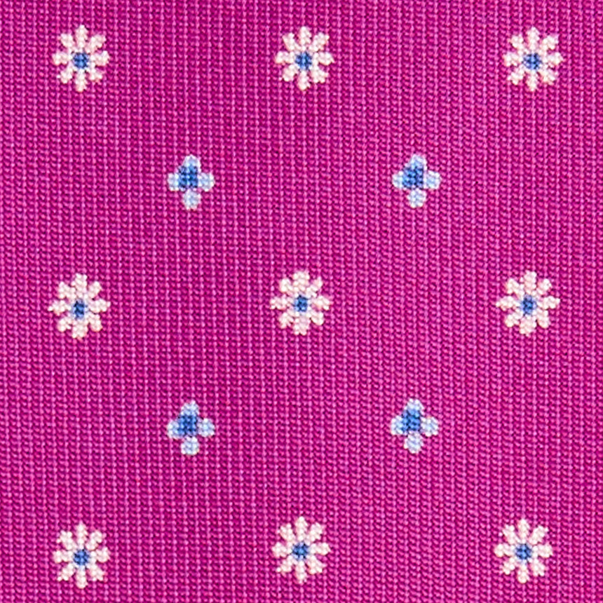 FUCHSIA 5 FOLD SARTORIAL SILK TIE