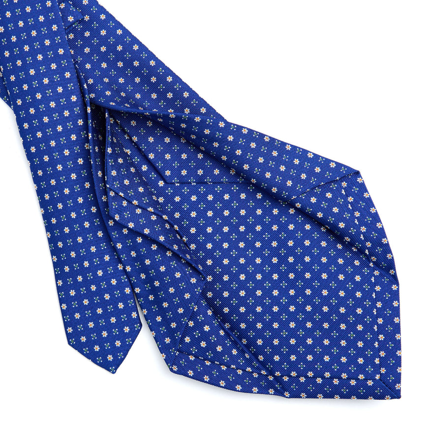 CRAVATTA SARTORIALE 5 PIEGHE IN SETA BLUETTE