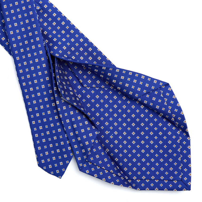 CRAVATTA SARTORIALE 5 PIEGHE IN SETA BLUETTE