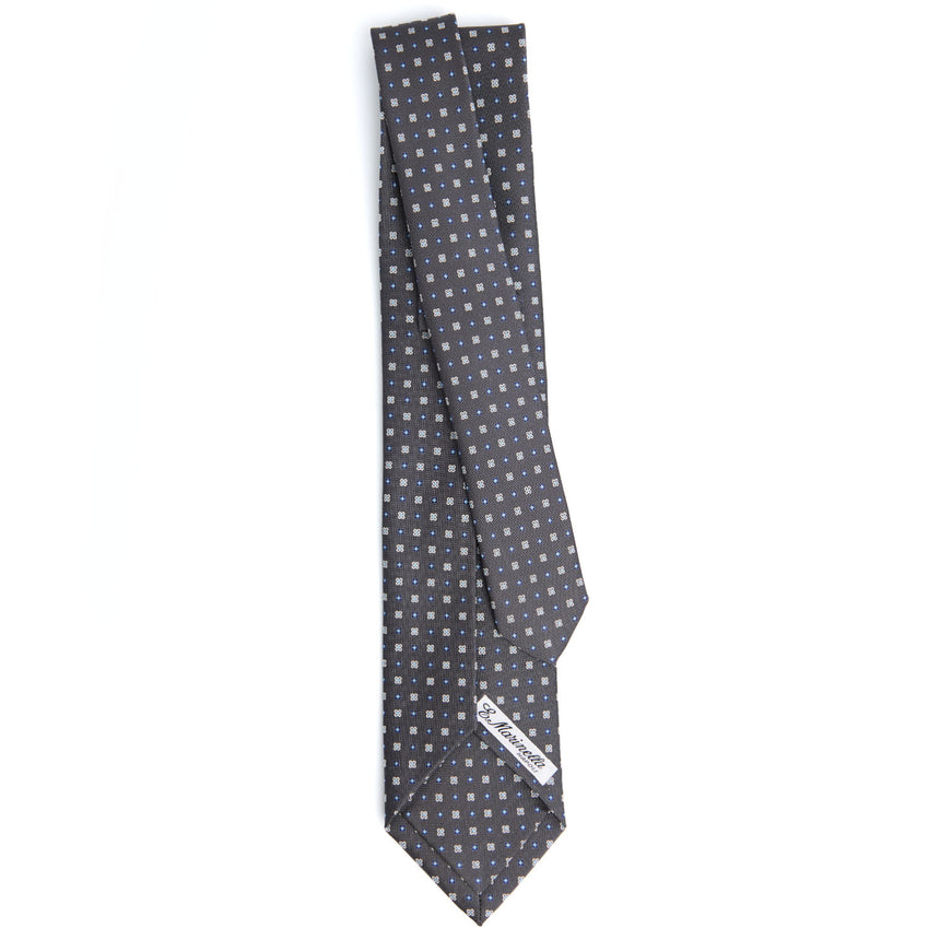 DARK GREY 5 FOLD SARTORIAL SILK TIE