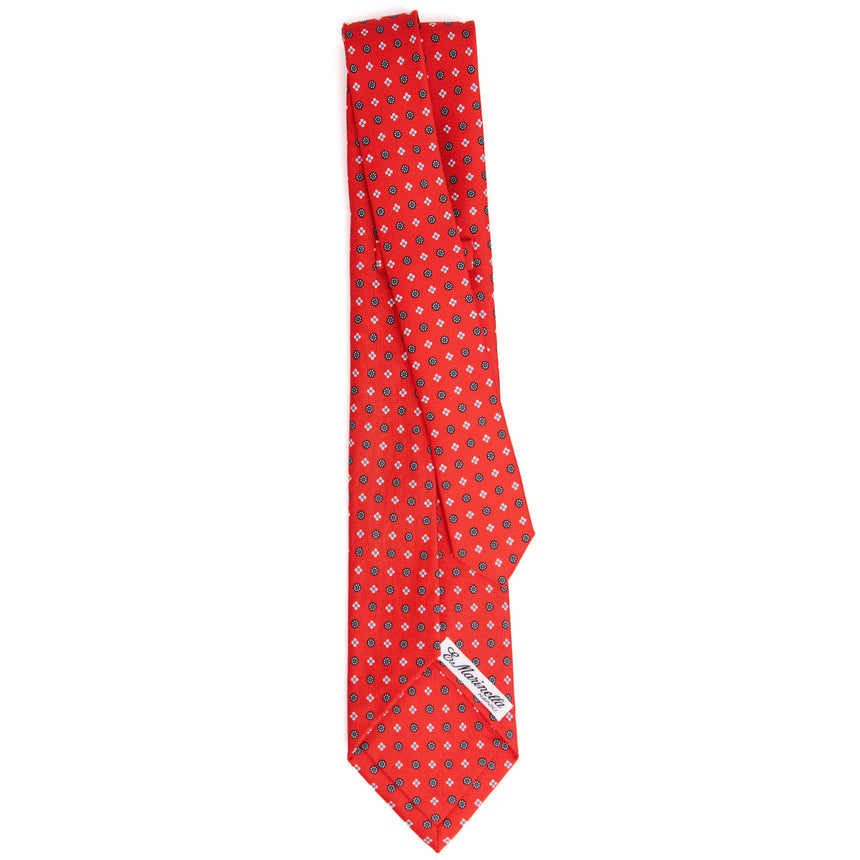 RED 5 FOLD SARTORIAL SILK TIE