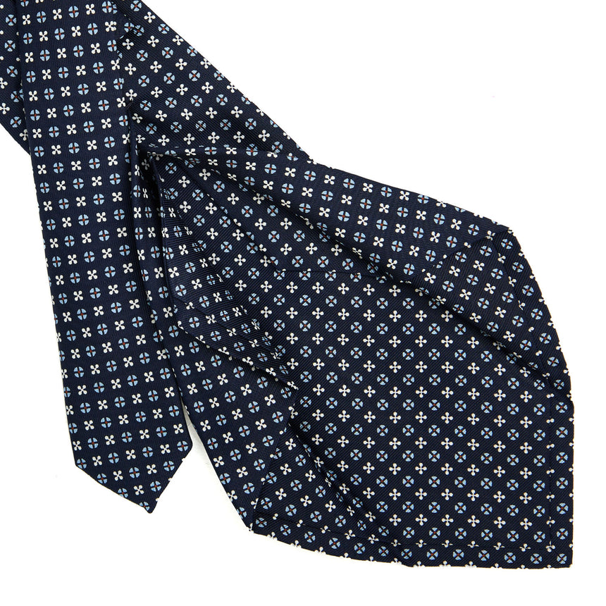 DARK BLUE 5 FOLD SARTORIAL SILK TIE