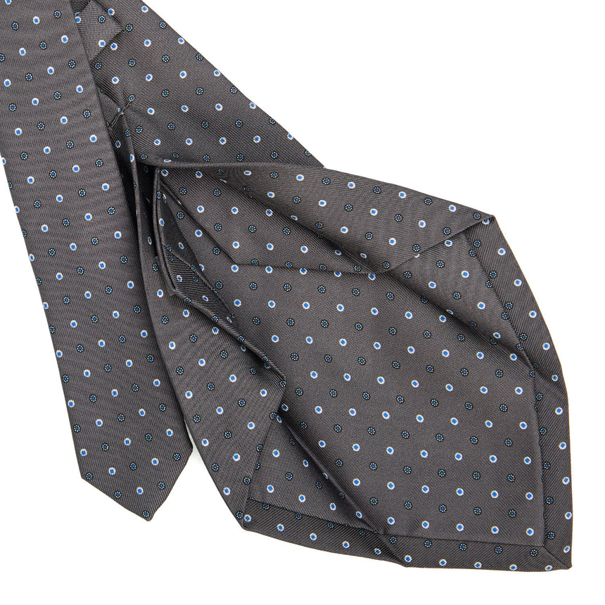 DARK GREY 5 FOLD SARTORIAL SILK TIE