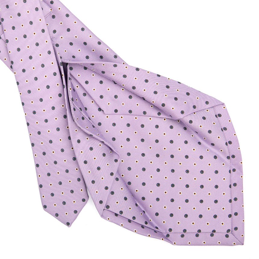 LILAC 5 FOLD SARTORIAL SILK TIE
