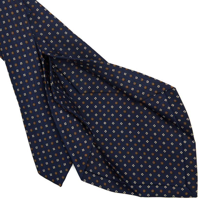 DARK BLUE 5 FOLD SARTORIAL SILK TIE