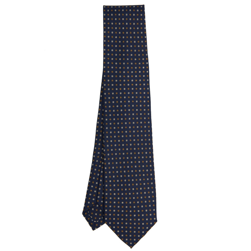 DARK BLUE 5 FOLD SARTORIAL SILK TIE