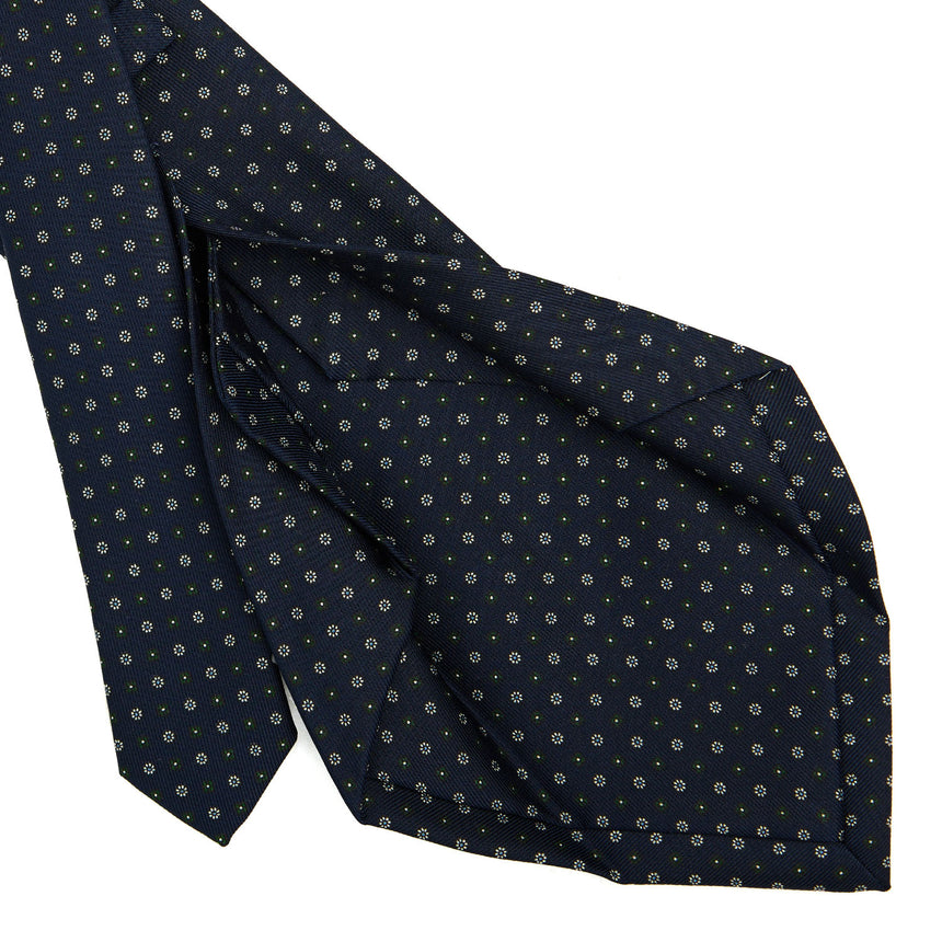 DARK BLUE 5 FOLD SARTORIAL SILK TIE