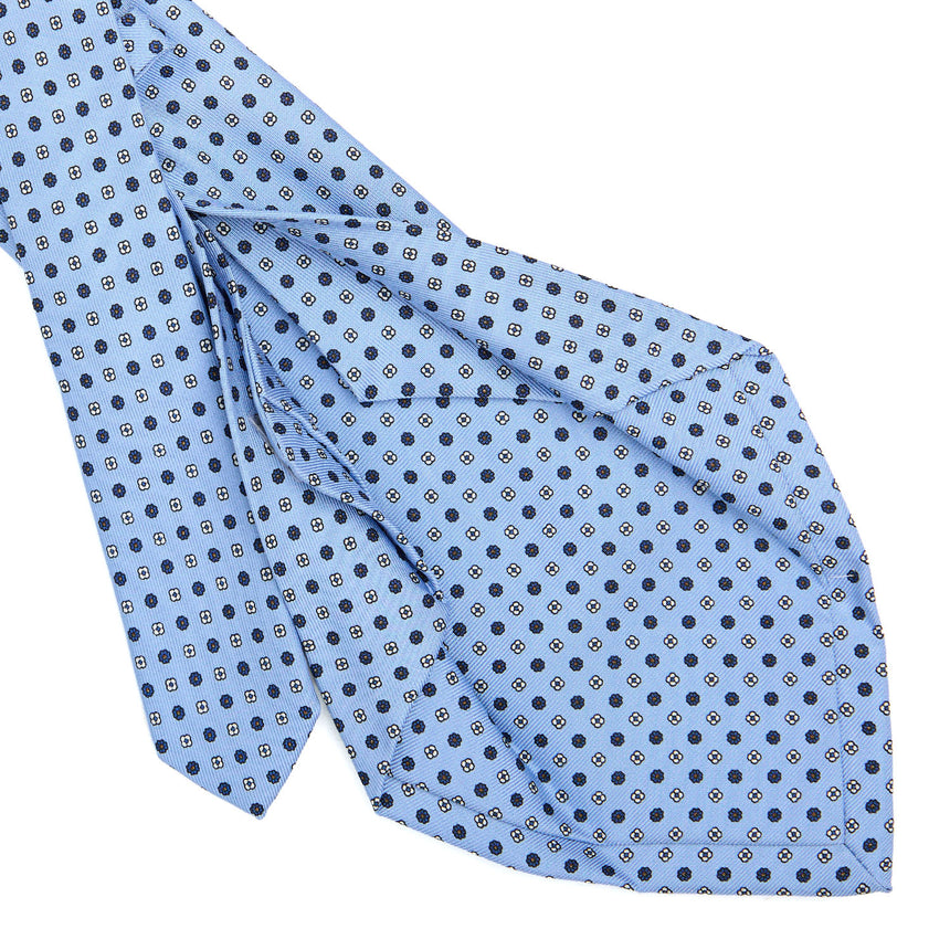 LIGHT BLUE 5 FOLD SARTORIAL SILK TIE