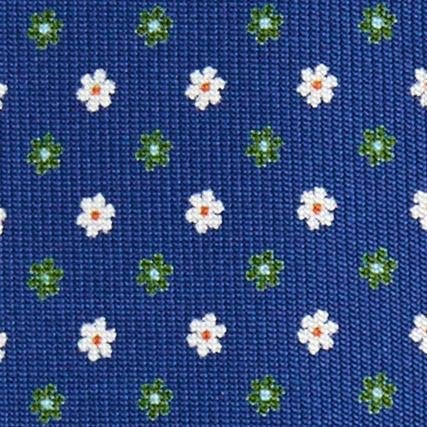 BLUE 5 FOLD SARTORIAL SILK TIE