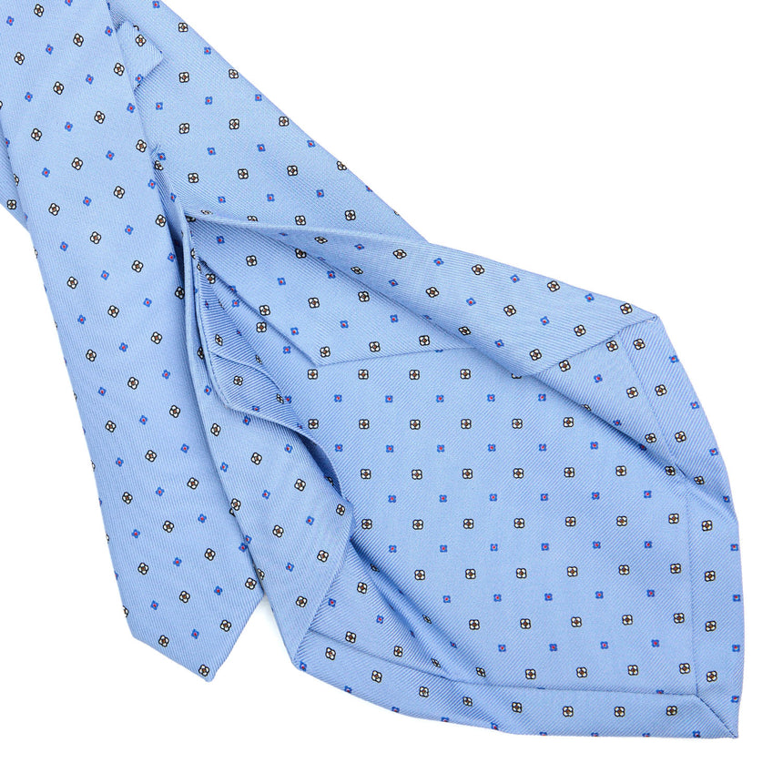 LIGHT BLUE 5 FOLD SARTORIAL SILK TIE