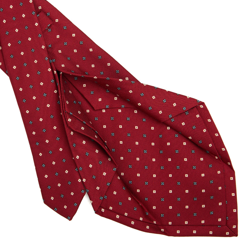 BURGUNDY 5 FOLD SARTORIAL SILK TIE
