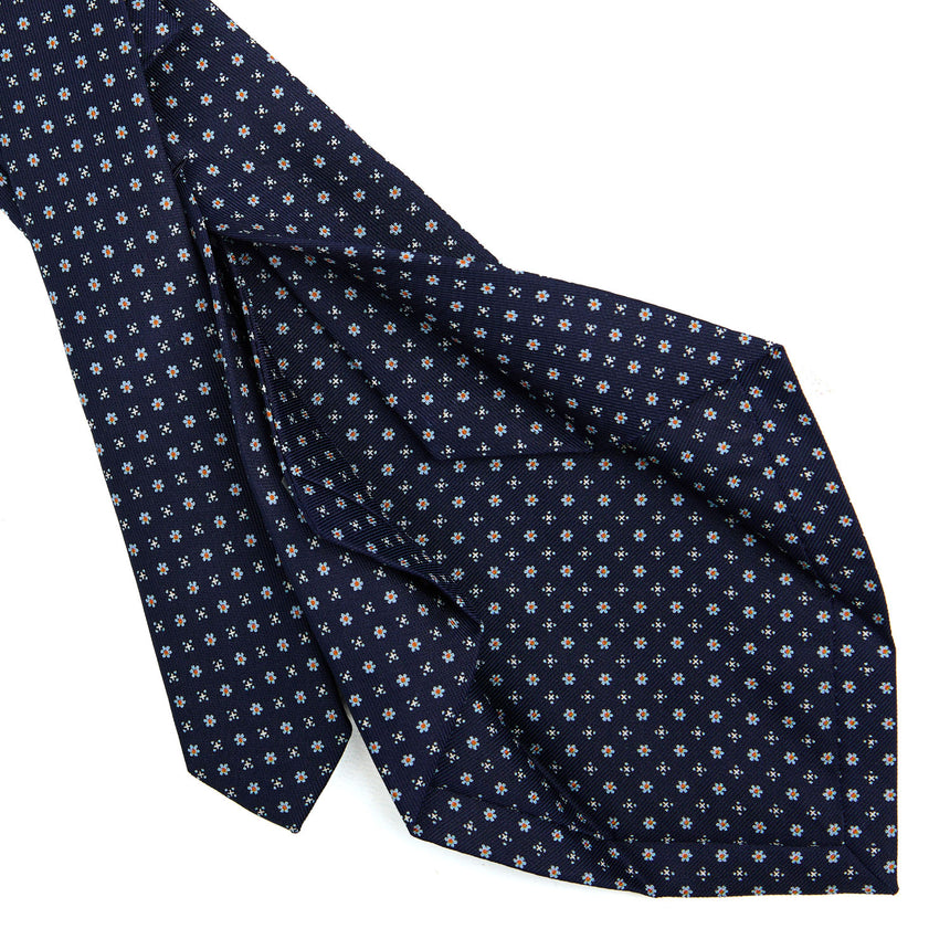 DARK BLUE 5 FOLD SARTORIAL SILK TIE