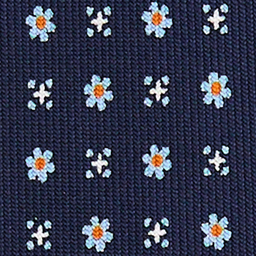 DARK BLUE 5 FOLD SARTORIAL SILK TIE