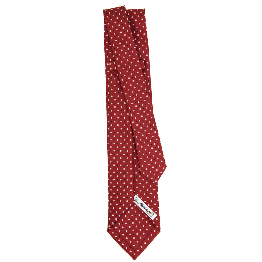 BURGUNDY 5 FOLD SARTORIAL SILK TIE