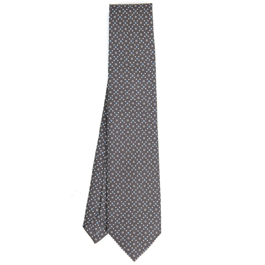 DARK GREY 5 FOLD SARTORIAL SILK TIE