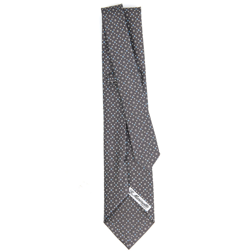DARK GREY 5 FOLD SARTORIAL SILK TIE