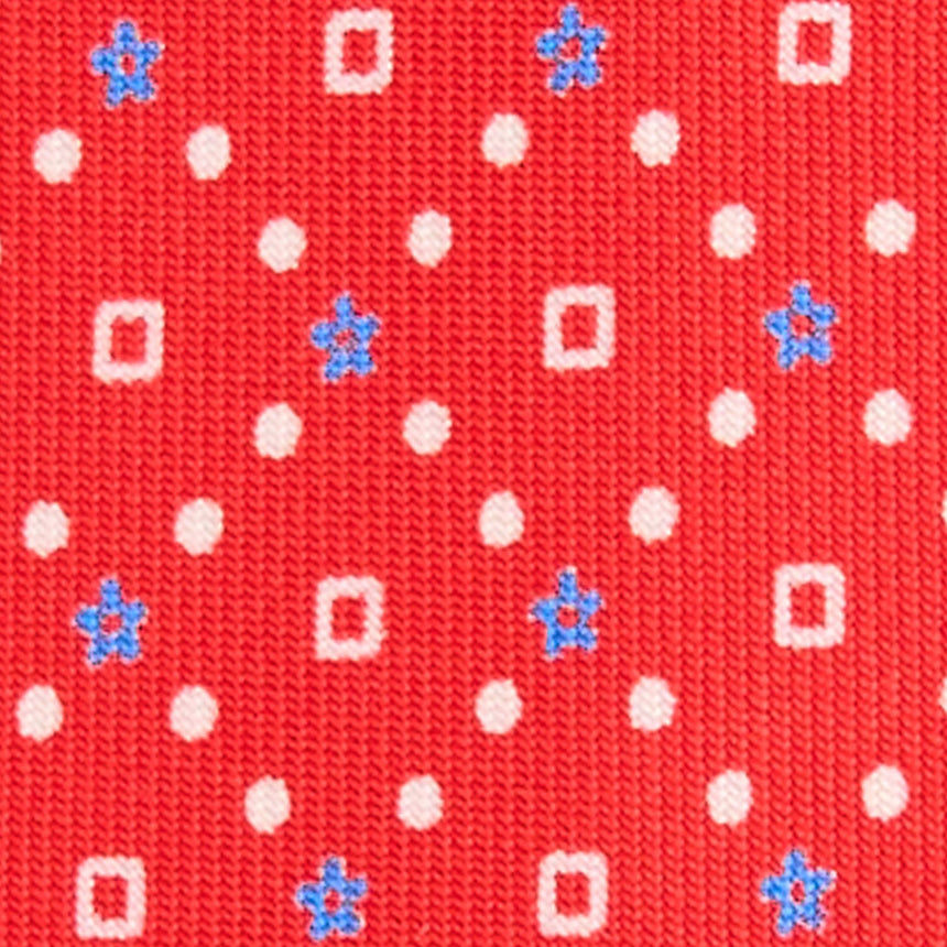 RED 5 FOLD SARTORIAL SILK TIE