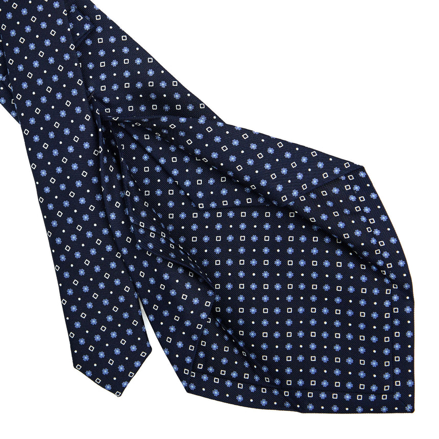 DARK BLUE 5 FOLD SARTORIAL SILK TIE