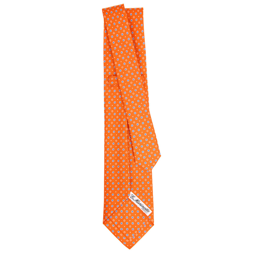 ORANGE 5 FOLD SARTORIAL SILK TIE