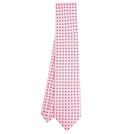CRAVATTA SARTORIALE 5 PIEGHE IN SETA ROSA
