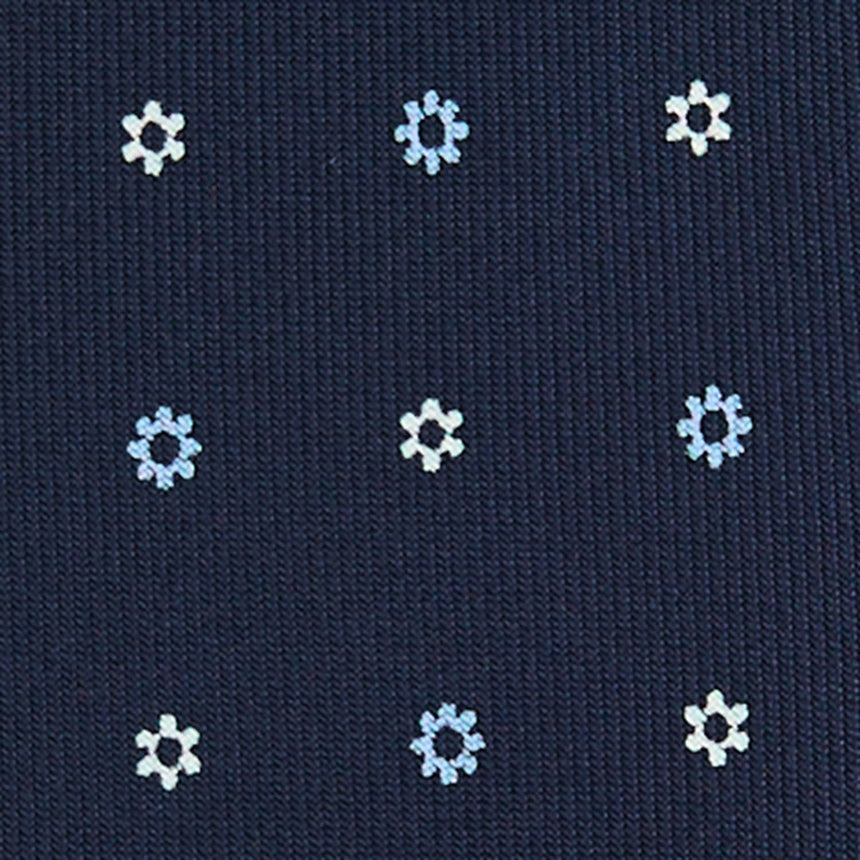 DARK BLUE 5 FOLD SARTORIAL SILK TIE
