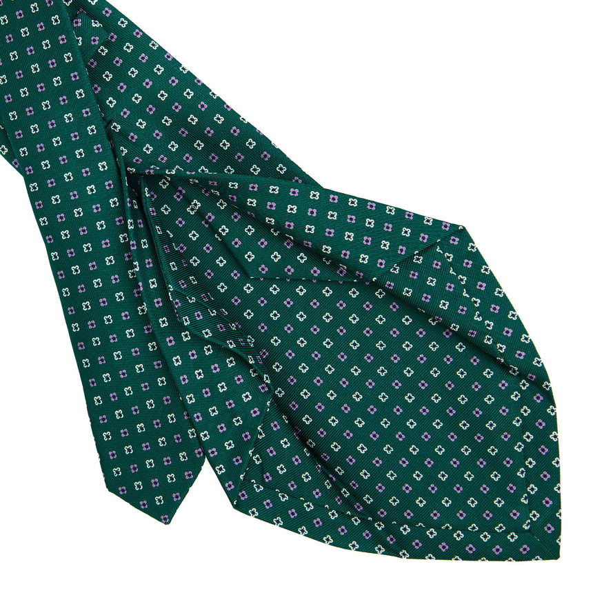 DARK GREEN 5 FOLD SARTORIAL SILK TIE