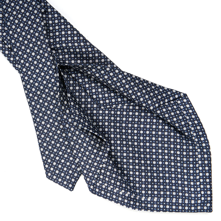 DARK BLUE 5 FOLD SARTORIAL SILK TIE