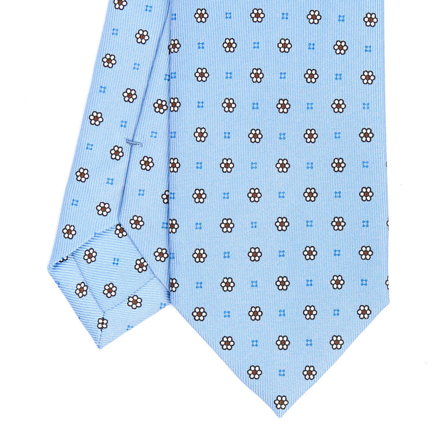 LIGHT BLUE SARTORIAL 7 CM SILK TIE