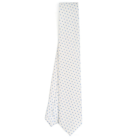 CRAVATTA SARTORIALE 7 CM IN SETA BIANCA