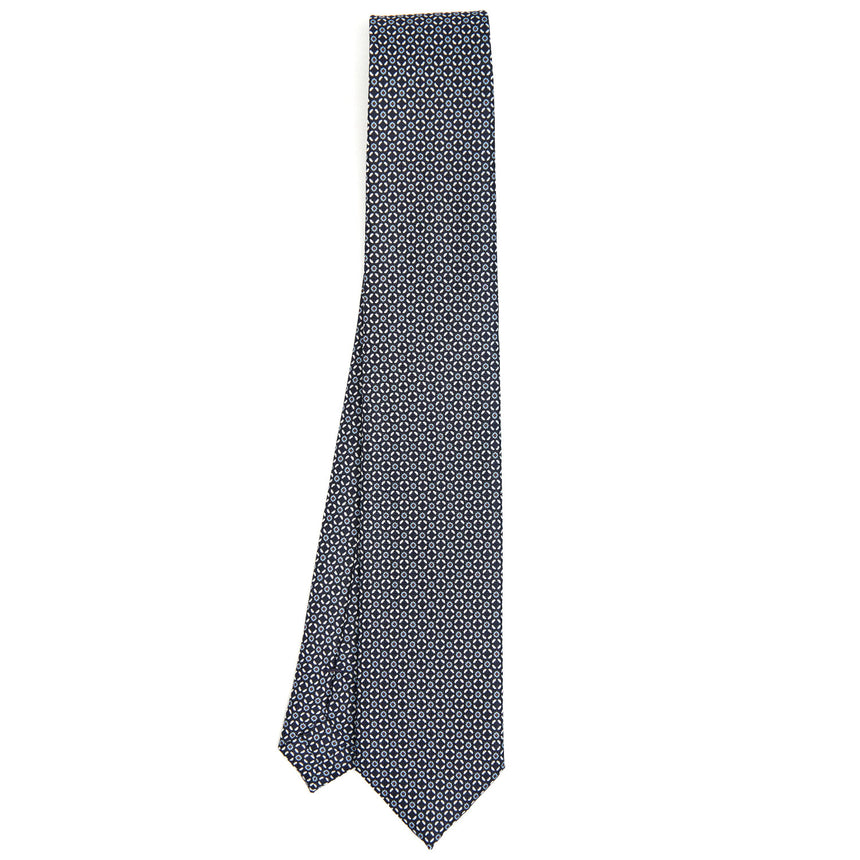 DARK BLUE SARTORIAL 7 CM SILK TIE