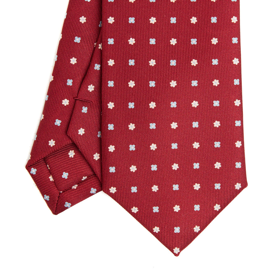 BURGUNDY SARTORIAL 7 CM SILK TIE
