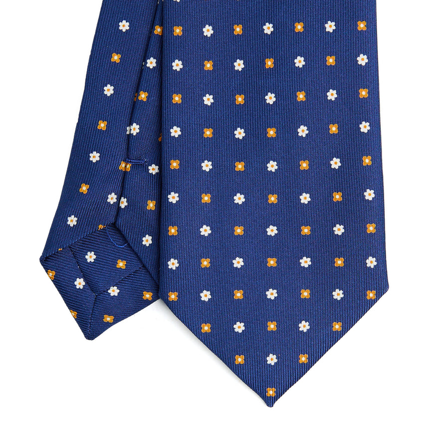 BLUE SARTORIAL 7 CM SILK TIE