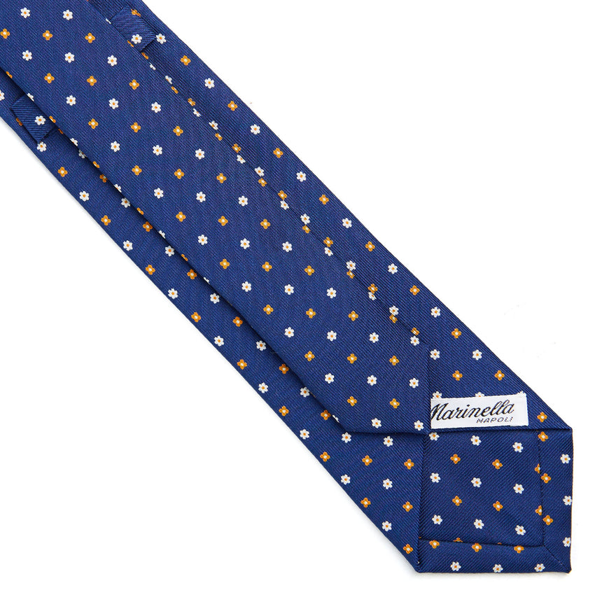 BLUE SARTORIAL 7 CM SILK TIE